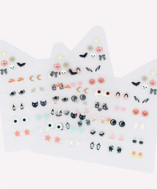 Meri Meri - MEM MEM GT - Black Cat Halloween Stick On Earrings