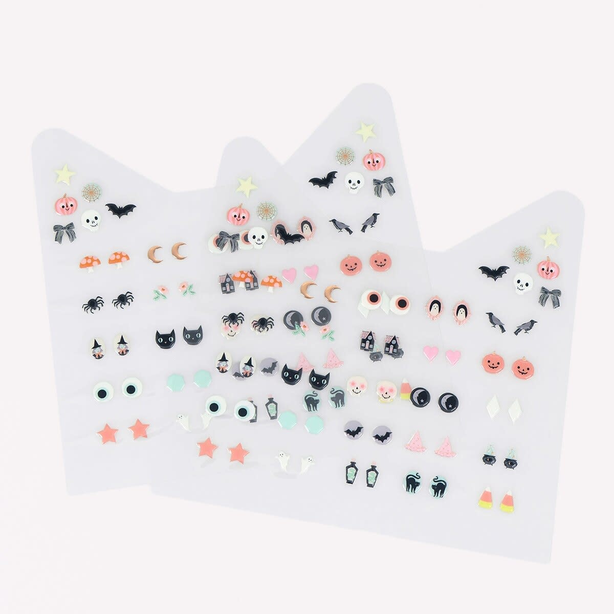 Meri Meri - MEM MEM GT - Black Cat Halloween Stick On Earrings