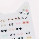 Meri Meri - MEM MEM GT - Black Cat Halloween Stick On Earrings