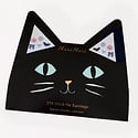 Meri Meri - MEM MEM GT - Black Cat Halloween Stick On Earrings