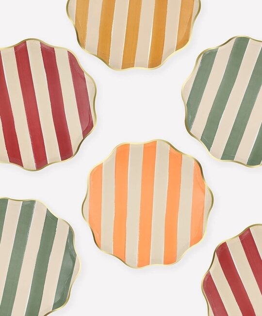 Meri Meri - MEM MEM PSPL - Fall Stripe Side Plates