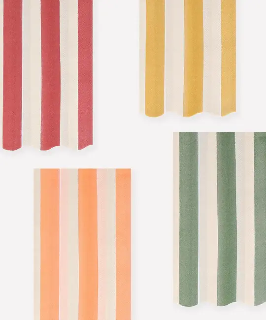 Meri Meri - MEM MEM PS - Fall Stripe Guest Dinner Napkins