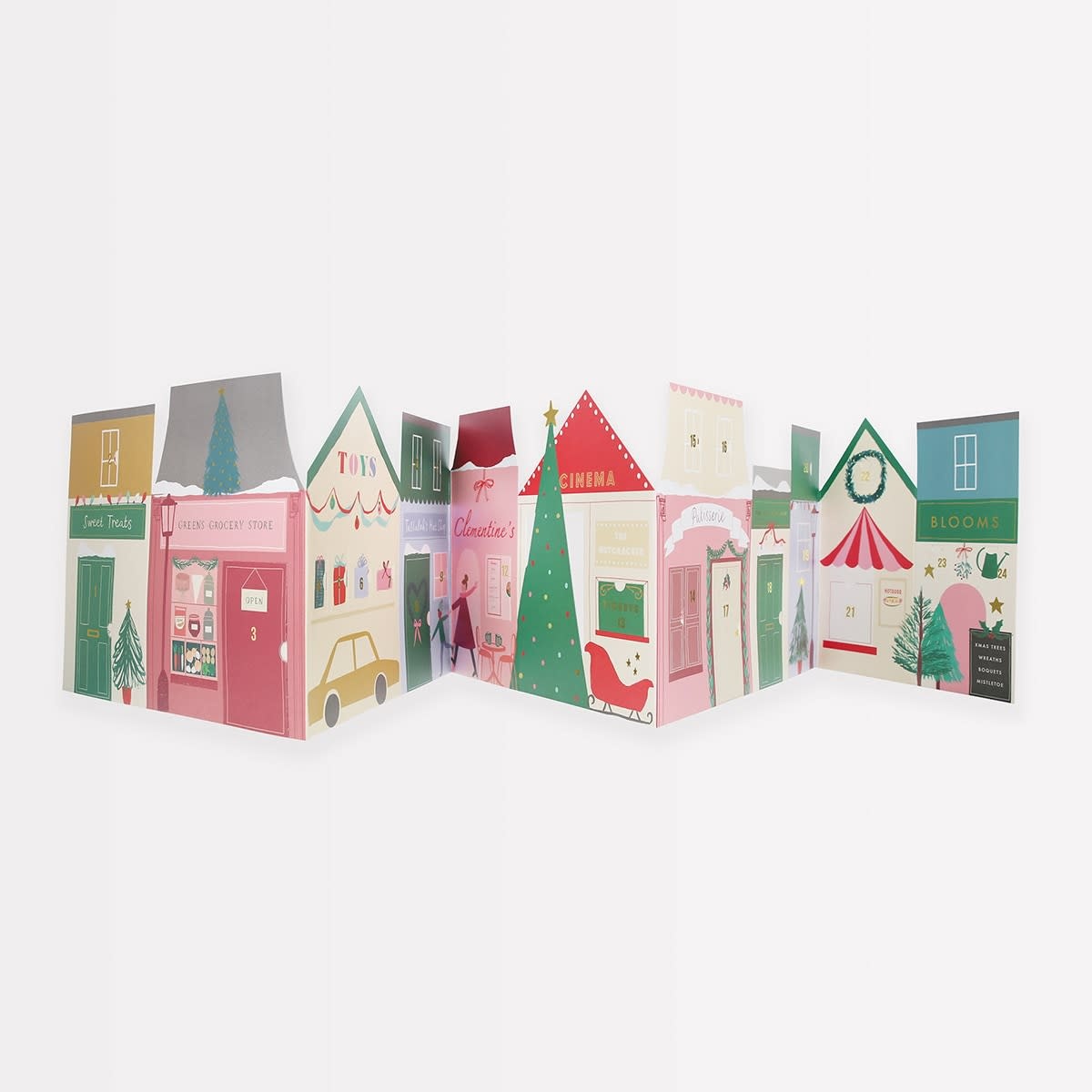 Meri Meri - MEM MEM AD - Christmas Street Concertina Paper Advent Calendar