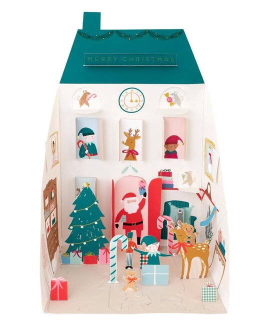 Meri Meri - MEM MEM AD - Santa's House Pop Up Paper Advent Calendar