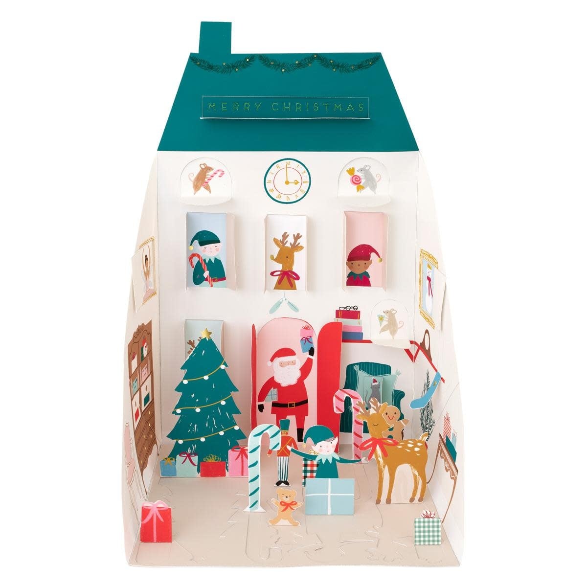 Meri Meri - MEM MEM AD - Santa's House Pop Up Paper Advent Calendar