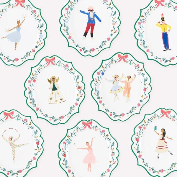 Meri Meri - MEM MEM PSPL - Nutcracker New York Balet Small Side Plates