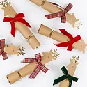Meri Meri - MEM MEM PSHO - Tartan & Velvet Bow Reindeer Crackers