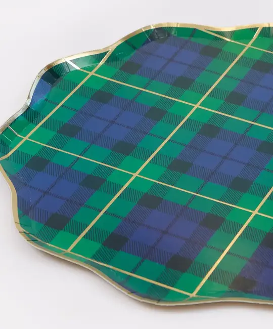 Meri Meri - MEM MEM PSPL - Tartan Plaid Mix Large Dinner Plates