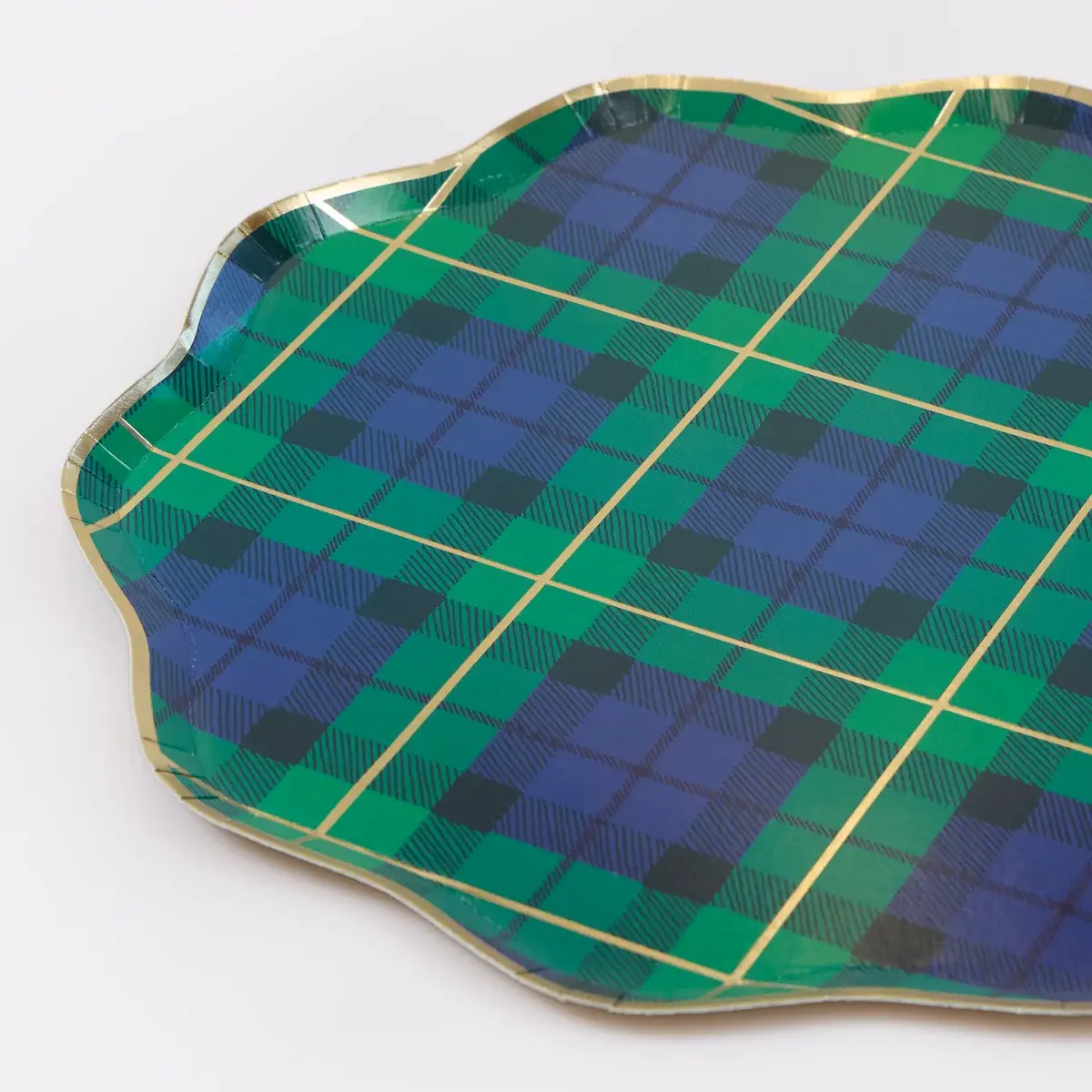 Meri Meri - MEM MEM PSPL - Tartan Plaid Mix Large Dinner Plates