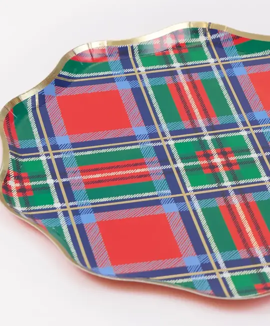Meri Meri - MEM MEM PSPL - Tartan Plaid Mix Small Side Plates