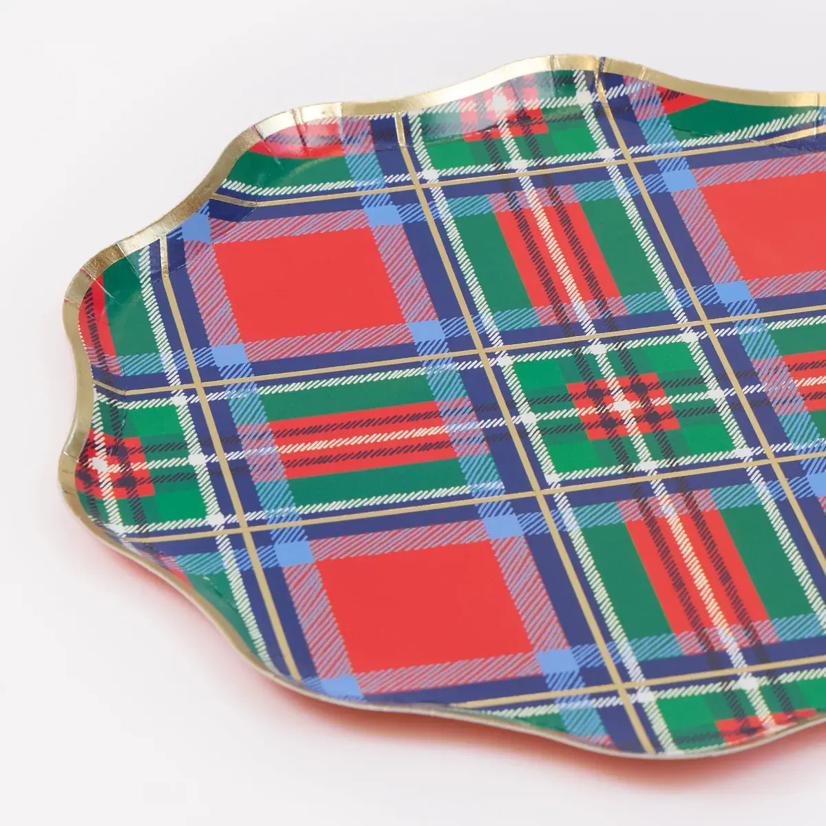 Meri Meri - MEM MEM PSPL - Tartan Plaid Mix Small Side Plates