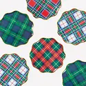 Meri Meri - MEM MEM PSPL - Tartan Plaid Mix Small Side Plates