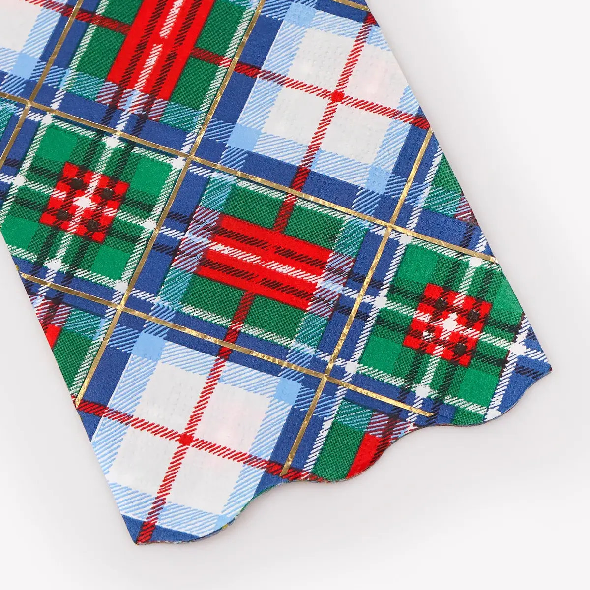 Meri Meri - MEM MEM PS - Tartan Plaid Mix Guest Dinner Napkins