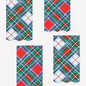 Meri Meri - MEM MEM PS - Tartan Plaid Mix Guest Dinner Napkins