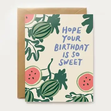 Our Heiday - OH OHGCBI0024 - So Sweet Watermelon Birthday Card