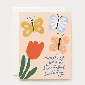 Our Heiday - OH OHGCBI0023 - Butterflies Beautiful Birthday Card
