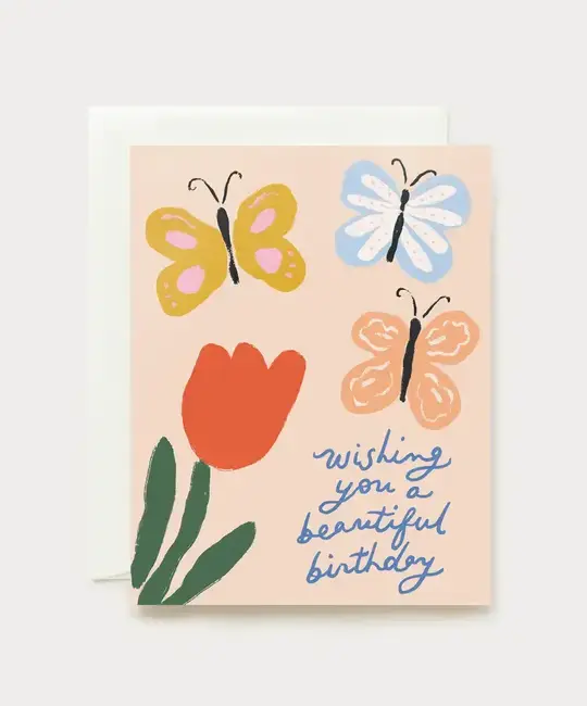 Our Heiday - OH OHGCBI0023 - Butterflies Beautiful Birthday Card