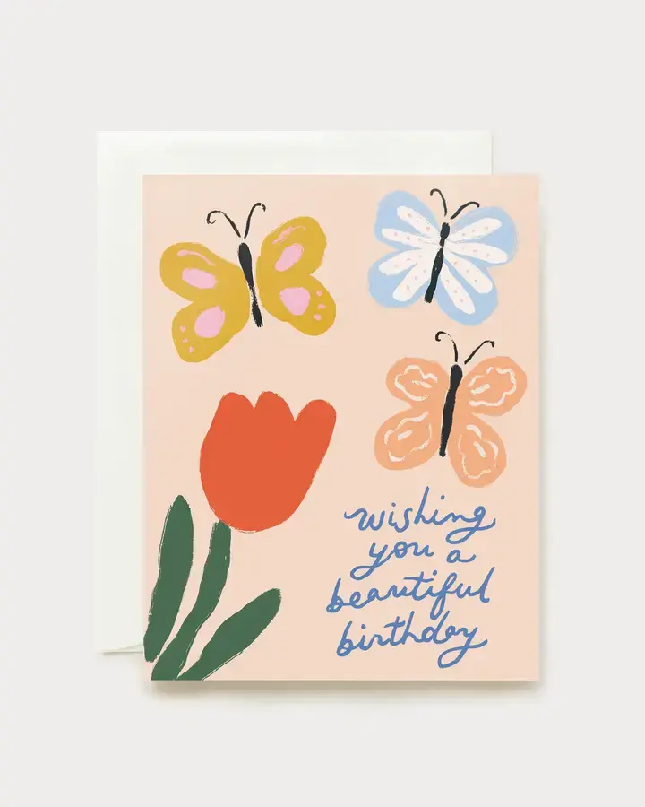 Our Heiday - OH OHGCBI0023 - Butterflies Beautiful Birthday Card