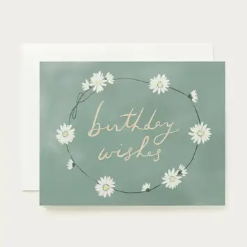 Our Heiday - OH OHGCBI0022 - Wishes Daisies Birthday Card
