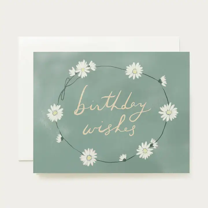 Our Heiday - OH OHGCBI0022 - Wishes Daisies Birthday Card
