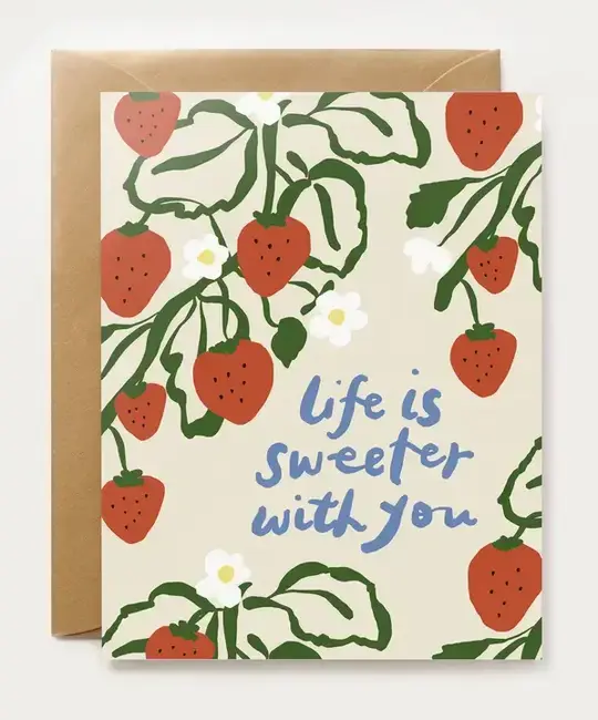 Our Heiday - OH OHGCLO0010 - Life is Sweeter Strawberries Card