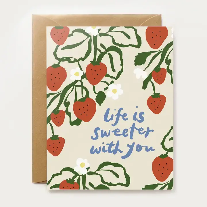 Our Heiday - OH OHGCLO0010 - Life is Sweeter Strawberries Card