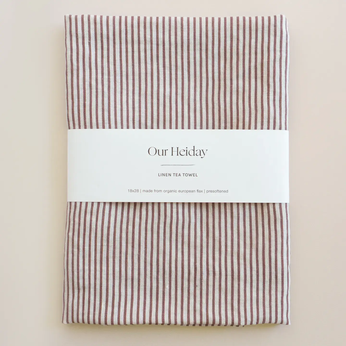 Our Heiday - OH OH HGKL - Wine Classic Stripe Linen Tea Towel