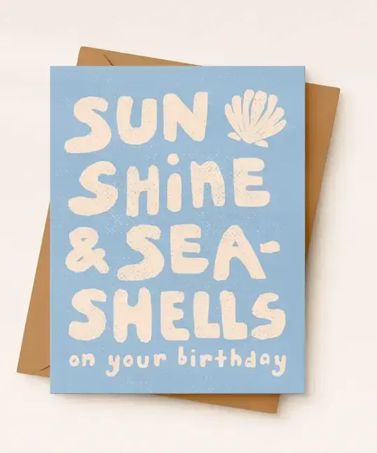 Daydream Prints - DP DPGCBI0026 - Sunshine and Seashells Birthday Card
