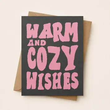 Daydream Prints - DP DPGCHO0003 - Warm and Cozy Wishes Holiday Card