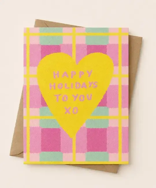 Daydream Prints - DP DPGCHO0004 - Pinkmas Plaid Holiday Card