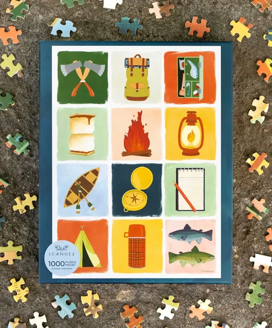 One Canoe Two Letterpress - OC OC GP - Campfire stories 1000 Piece Jigsaw Puzzle