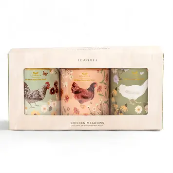 One Canoe Two Letterpress - OC OC GP - Chicken Meadows 100 Piece Shaped Jigsaw Puzzle Set of 3