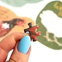 One Canoe Two Letterpress - OC OC GP - Chicken Meadows 100 Piece Shaped Jigsaw Puzzle Set of 3