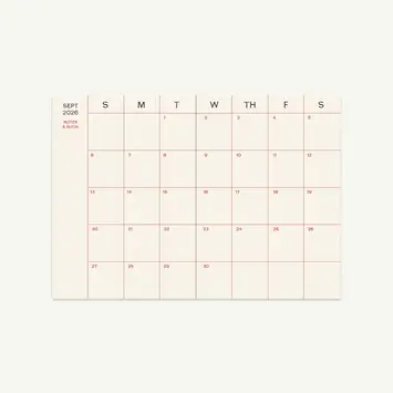 Mr. Boddington's Studio - MB MB AG17 - 2027 17-Month Agenda, Aubergine Monthly Planner
