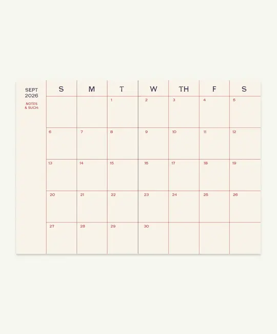 Mr. Boddington's Studio - MB MB AG17 - 2027 17-Month Agenda, Aubergine Monthly Planner