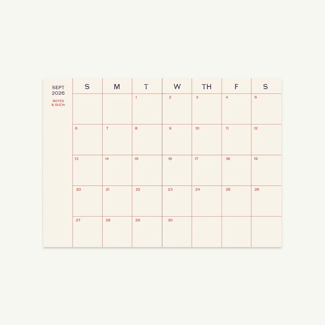 Mr. Boddington's Studio - MB MB AG17 - 2027 17-Month Agenda, Aubergine Monthly Planner