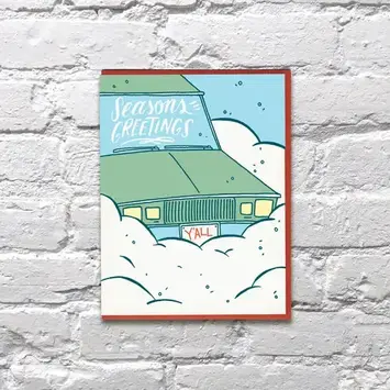 Bench Pressed - BP BPGCHO0005 - Snowy Card Holiday Card