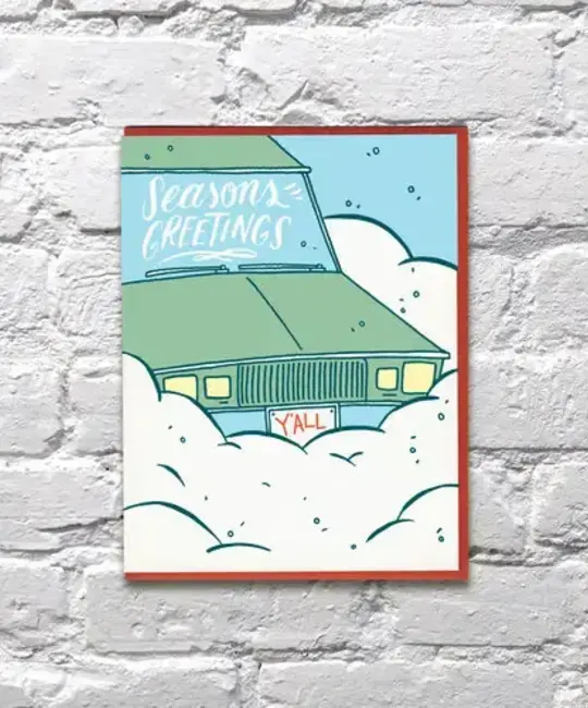 Bench Pressed - BP BPGCHO0005 - Snowy Card Holiday Card