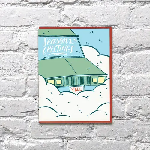 Bench Pressed - BP BPGCHO0005 - Snowy Card Holiday Card