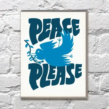 Bench Pressed - BP BPGCMI0010 - Peace Please Dove Card