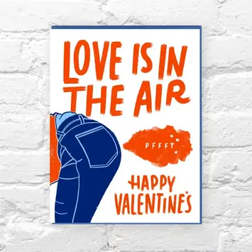 Bench Pressed - BP BPGCVD0005 - Pffft Love is In the Air  Valentine's Day card
