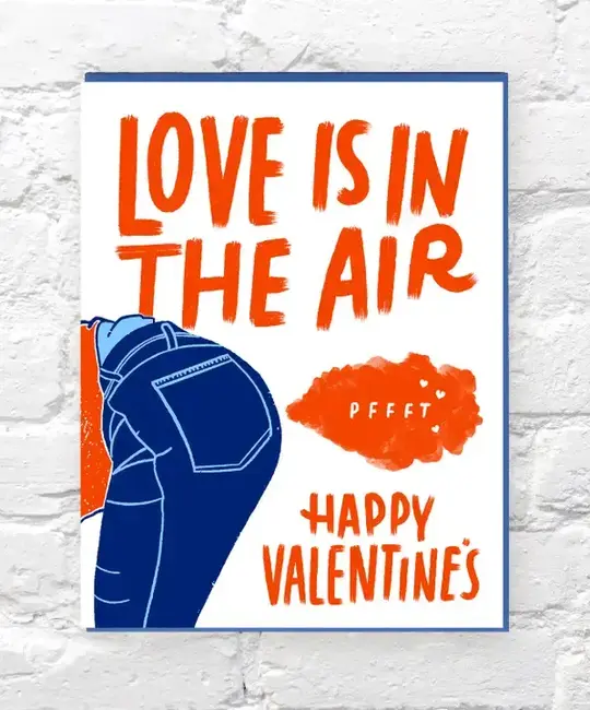 Bench Pressed - BP BPGCVD0005 - Pffft Love is In the Air  Valentine's Day card