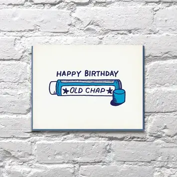 Bench Pressed - BP BPGCBI0017 - Old Chap Chapstick Birthday Card