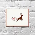 Bench Pressed - BP BPGCHO0003 - Noel Farting Reindeer Holiday Card