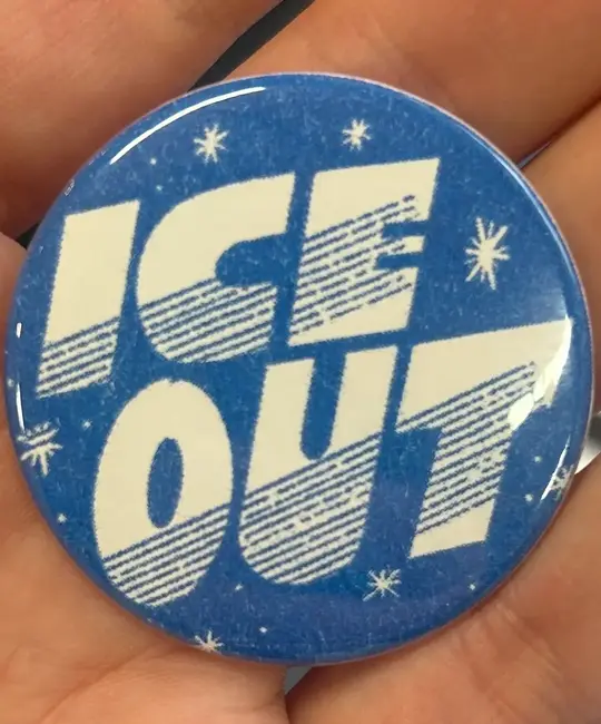 Bench Pressed - BP BP AC - Ice Out Pin 1.75" Button