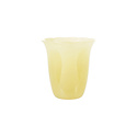 Creative Co-Op - CCO CCO HG - Yellow Flower Shaped Drinking Glass, 12 oz.