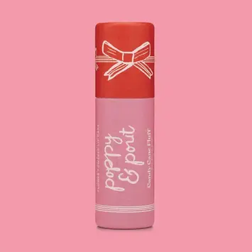 Poppy & Pout - PAP PAP APPR - Candy Cane Fluff Lip Balm, Holiday Collection