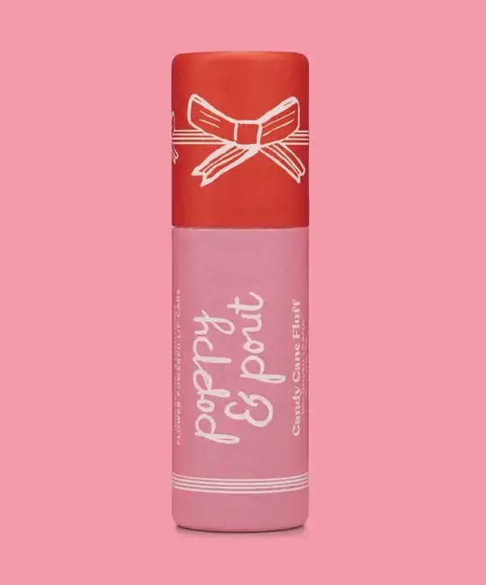 Poppy & Pout - PAP PAP APPR - Candy Cane Fluff Lip Balm, Holiday Collection