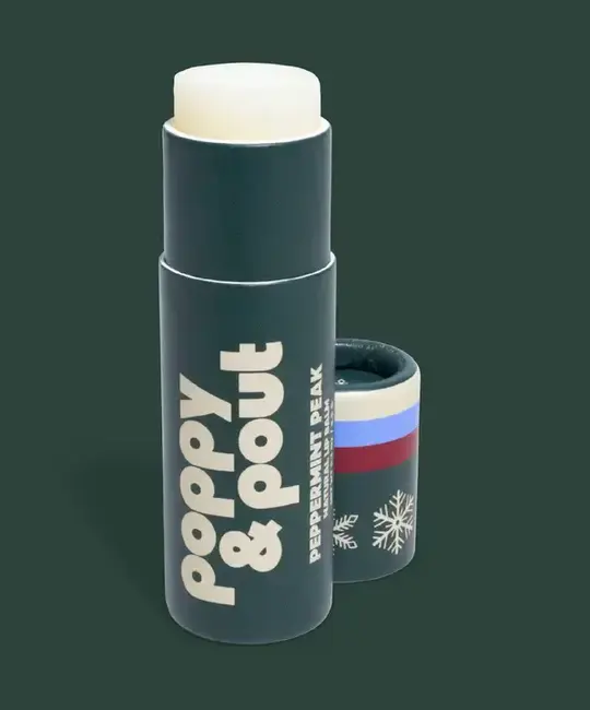 Poppy & Pout - PAP PAP APPR - Peppermint Peak Lip Balm, Retro Ski Collection