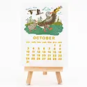 Smudge Ink - SI SI CADE - 2027 Makin' Music Animals Letterpress Desk Calendar
